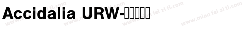 Accidalia URW字体转换